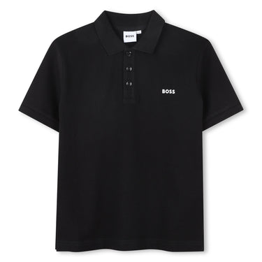BOSS playera polo negra para niño y adolescente